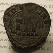 Ceitil Cobre de D. Afonso V (1438 -1481), Ceitil (1/6 Real Branco) Tipologia do catálogo F. Magro 1º Grupo - A5.1.2.13