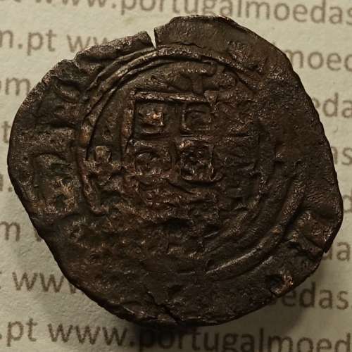 Ceitil Cobre de D. Afonso V (1438 -1481), Ceitil (1/6 Real Branco) Tipologia do catálogo F. Magro 1º Grupo - A5.1.2.14