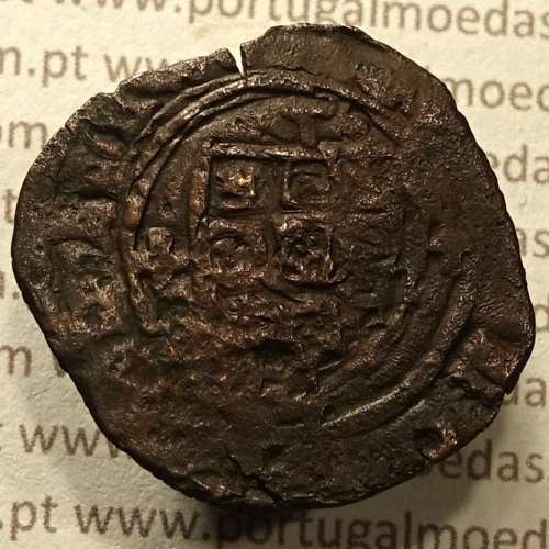 Ceitil Cobre de D. Afonso V (1438 -1481), Ceitil (1/6 Real Branco) Tipologia do catálogo F. Magro 1º Grupo - A5.1.2.14