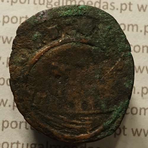 Ceitil Cobre de D. Afonso V (1438 -1481), Ceitil (1/6 Real Branco) Tipologia do catálogo F. Magro 1º Grupo - (não classificada)