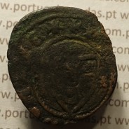 Ceitil Cobre de D. Afonso V (1438 -1481), Ceitil (1/6 Real Branco) Tipologia do catálogo F. Magro 1º Grupo - (não classificada)