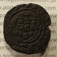 Ceitil Cobre de D. Afonso V (1438 -1481), Ceitil (1/6 Real Branco) Tipologia do catálogo F. Magro 1º Grupo - A5.1.3.6