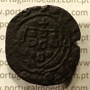 Ceitil Cobre de D. Afonso V (1438 -1481), Ceitil (1/6 Real Branco) Tipologia do catálogo F. Magro 1º Grupo - A5.1.3.6