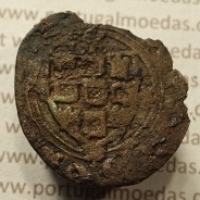 Ceitil Cobre de D. Afonso V (1438 -1481), Ceitil (1/6 Real Branco) Tipologia do catálogo F. Magro 1º Grupo -A5.1.4.1
