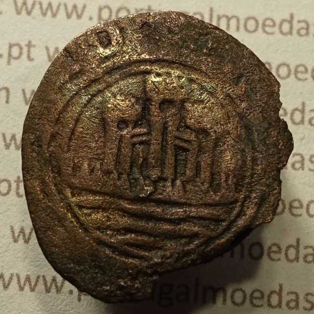 Ceitil Cobre de D. Afonso V (1438 -1481), Ceitil (1/6 Real Branco) Tipologia do catálogo F. Magro 1º Grupo -A5.1.4.1