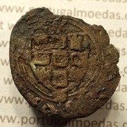 Ceitil Cobre de D. Afonso V (1438 -1481), Ceitil (1/6 Real Branco) Tipologia do catálogo F. Magro 1º Grupo -A5.1.4.1