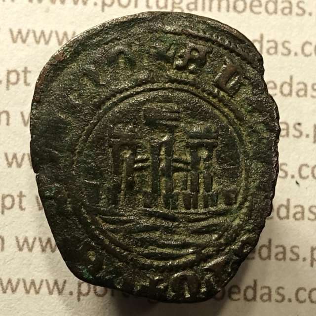 Ceitil Cobre de D. Afonso V (1438 -1481), Ceitil (1/6 Real Branco) Tipologia do catálogo F. Magro 1º Grupo - A5.1.4.1
