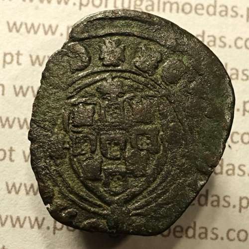 Ceitil Cobre de D. Afonso V (1438 -1481), Ceitil (1/6 Real Branco) Tipologia do catálogo F. Magro 1º Grupo - A5.1.4.1