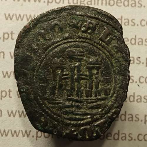 Ceitil Cobre de D. Afonso V (1438 -1481), Ceitil (1/6 Real Branco) Tipologia do catálogo F. Magro 1º Grupo - A5.1.4.1