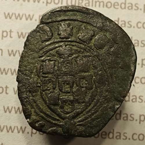 Ceitil Cobre de D. Afonso V (1438 -1481), Ceitil (1/6 Real Branco) Tipologia do catálogo F. Magro 1º Grupo - A5.1.4.1