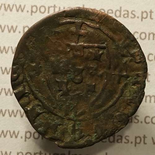 Ceitil Cobre de D. Afonso V (1438 -1481), Ceitil (1/6 Real Branco) Tipologia do catálogo F. Magro 1º Grupo - A5.1.4.3