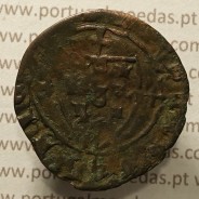 Ceitil Cobre de D. Afonso V (1438 -1481), Ceitil (1/6 Real Branco) Tipologia do catálogo F. Magro 1º Grupo - A5.1.4.3