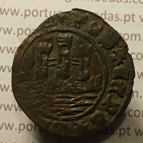 Ceitil Cobre de D. Afonso V (1438 -1481), Ceitil (1/6 Real Branco) Tipologia do catálogo F. Magro 1º Grupo - A5.1.4.3