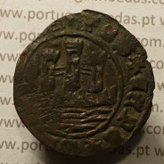 Ceitil Cobre de D. Afonso V (1438 -1481), Ceitil (1/6 Real Branco) Tipologia do catálogo F. Magro 1º Grupo - A5.1.4.3