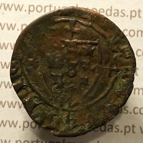 Ceitil Cobre de D. Afonso V (1438 -1481), Ceitil (1/6 Real Branco) Tipologia do catálogo F. Magro 1º Grupo - A5.1.4.3