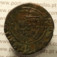 Ceitil Cobre de D. Afonso V (1438 -1481), Ceitil (1/6 Real Branco) Tipologia do catálogo F. Magro 1º Grupo - A5.1.4.3