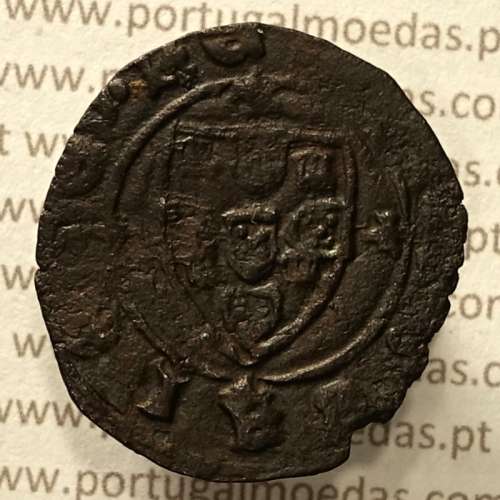 Ceitil Cobre de D. Afonso V (1438 -1481), Ceitil (1/6 Real Branco) Tipologia do catálogo F. Magro 1º Grupo - A5.1.4.3