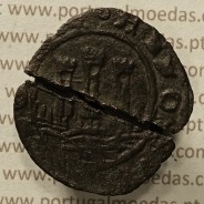 Ceitil Cobre de D. Afonso V (1438 -1481), Ceitil (1/6 Real Branco) Tipologia do catálogo F. Magro 1º Grupo - A5.1.4.3