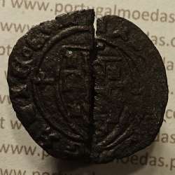 Ceitil Cobre de D. Afonso V (1438 -1481), Ceitil (1/6 Real Branco) Tipologia do catálogo F. Magro 1º Grupo - A5.1.4.3