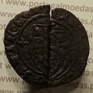 Ceitil Cobre de D. Afonso V (1438 -1481), Ceitil (1/6 Real Branco) Tipologia do catálogo F. Magro 1º Grupo - A5.1.4.3