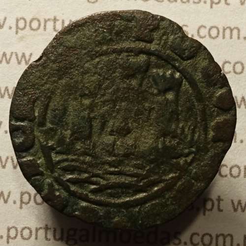 Ceitil Cobre de D. Afonso V (1438 -1481), Ceitil (1/6 Real Branco) Tipologia do catálogo F. Magro 1º Grupo - A5.1.4.3