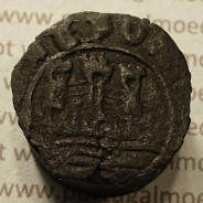 Ceitil Cobre de D. Afonso V (1438 -1481), Ceitil (1/6 Real Branco) Tipologia do catálogo F. Magro 1º Grupo - A5.1.4.4