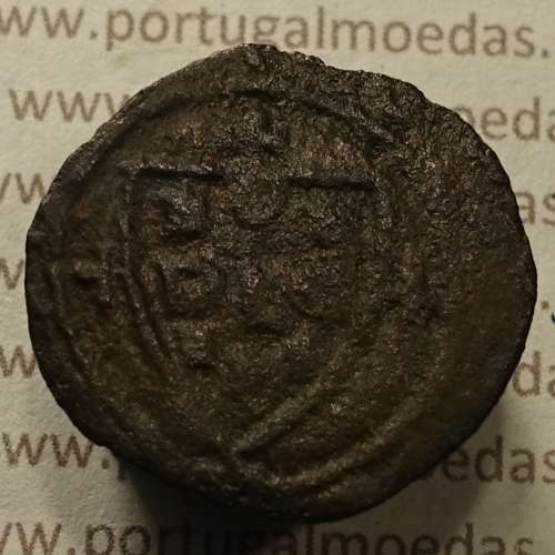 Ceitil Cobre de D. Afonso V (1438 -1481), Ceitil (1/6 Real Branco) Tipologia do catálogo F. Magro 1º Grupo - A5.1.4.5