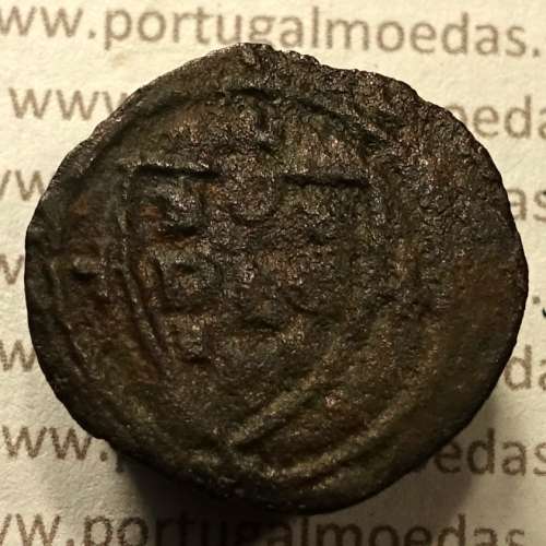 Ceitil Cobre de D. Afonso V (1438 -1481), Ceitil (1/6 Real Branco) Tipologia do catálogo F. Magro 1º Grupo - A5.1.4.5