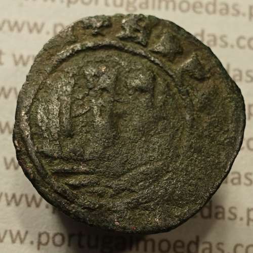 Ceitil Cobre de D. Afonso V (1438 -1481), Ceitil (1/6 Real Branco) Tipologia do catálogo F. Magro 1º Grupo - A5.1.4.6