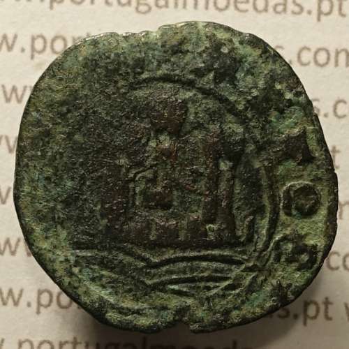 Ceitil Cobre de D. Afonso V (1438 -1481), Ceitil (1/6 Real Branco) Tipologia do catálogo F. Magro 1º Grupo - A5.1.4.7