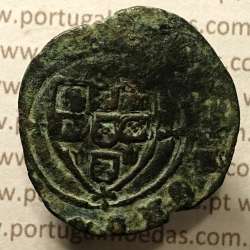 Ceitil Cobre de D. Afonso V (1438 -1481), Ceitil (1/6 Real Branco) Tipologia do catálogo F. Magro 1º Grupo - A5.1.4.7