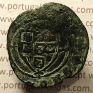 Ceitil Cobre de D. Afonso V (1438 -1481), Ceitil (1/6 Real Branco) Tipologia do catálogo F. Magro 1º Grupo - A5.1.4.7