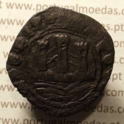 Ceitil Cobre de D. Afonso V (1438 -1481), Ceitil (1/6 Real Branco) Tipologia do catálogo F. Magro 1º Grupo (Pontes Cruzadas)