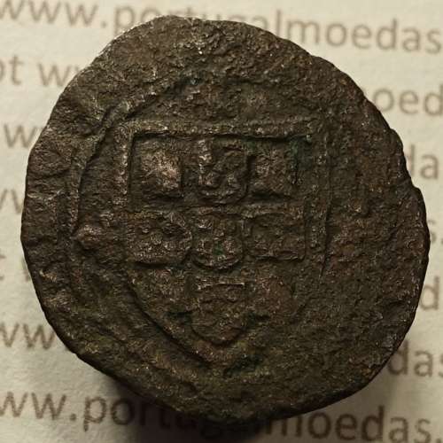 Ceitil Cobre de D. Afonso V (1438 -1481), Ceitil (1/6 Real Branco) Tipologia do catálogo F. Magro 7º Grupo -A5.7.1.1