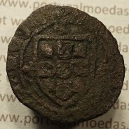 Ceitil Cobre de D. Afonso V (1438 -1481), Ceitil (1/6 Real Branco) Tipologia do catálogo F. Magro 7º Grupo -A5.7.1.1