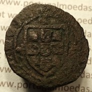 Ceitil Cobre de D. Afonso V (1438 -1481), Ceitil (1/6 Real Branco) Tipologia do catálogo F. Magro 7º Grupo -A5.7.1.1