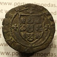 Ceitil Cobre de D. Afonso V (1438 -1481), Ceitil (1/6 Real Branco) Tipologia do catálogo F. Magro 7º Grupo - A5.7.1.4