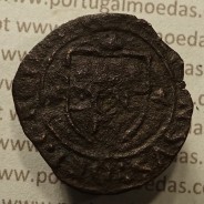 Ceitil Cobre de D. Afonso V (1438 -1481), Ceitil (1/6 Real Branco) Tipologia do catálogo F. Magro 8º Grupo - A5.8.1.2