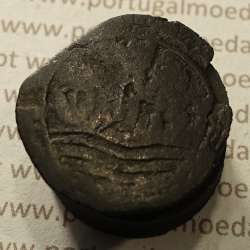 Ceitil Cobre de D. Afonso V (1438 -1481), Ceitil (1/6 Real Branco) Tipologia do catálogo F. Magro 8º Grupo - A5.8.4.8