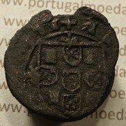 Ceitil Cobre de D. Afonso V (1438 -1481), Ceitil (1/6 Real Branco) Tipologia do catálogo F. Magro 8º Grupo - A5.8.4.8