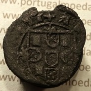 Ceitil Cobre de D. Afonso V (1438 -1481), Ceitil (1/6 Real Branco) Tipologia do catálogo F. Magro 8º Grupo - A5.8.4.8