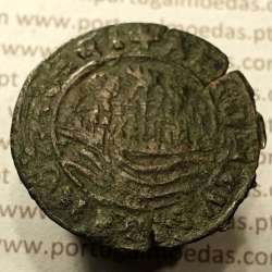 Ceitil Cobre de D. Afonso V (1438 -1481), Ceitil (1/6 Real Branco) Tipologia do catálogo F. Magro 8º Grupo  (não classificada)