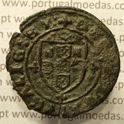 Ceitil Cobre de D. Afonso V (1438 -1481), Ceitil (1/6 Real Branco) Tipologia do catálogo F. Magro 8º Grupo  (não classificada)