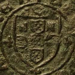 Ceitil Cobre de D. Afonso V (1438 -1481), Ceitil (1/6 Real Branco) Tipologia do catálogo F. Magro 8º Grupo  (não classificada)