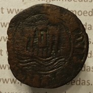 Ceitil Cobre de D. Afonso V (1438 -1481), Ceitil (1/6 Real Branco) Tipologia do catálogo F. Magro 8º Grupo - A5.8.3.5