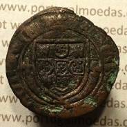 Ceitil Cobre de D. Afonso V (1438 -1481), Ceitil (1/6 Real Branco) Tipologia do catálogo F. Magro 8º Grupo - A5.8.3.5