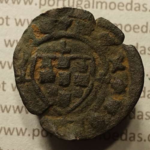 Ceitil Cobre de D. Afonso V (1438 -1481), Ceitil (1/6 Real Branco) Tipologia do catálogo F. Magro 2º Grupo - A5.2.2.6