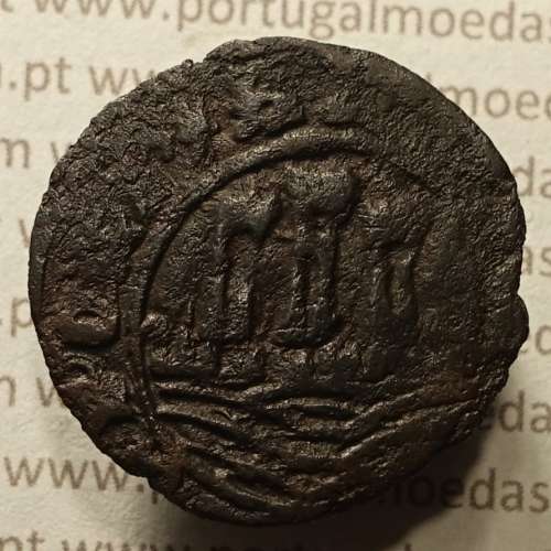 Ceitil Cobre de D. Afonso V (1438 -1481), Ceitil (1/6 Real Branco) Tipologia do catálogo F. Magro 1º Grupo - A5.1.4.3