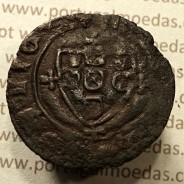 Ceitil Cobre de D. Afonso V (1438 -1481), Ceitil (1/6 Real Branco) Tipologia do catálogo F. Magro 1º Grupo - A5.1.4.3