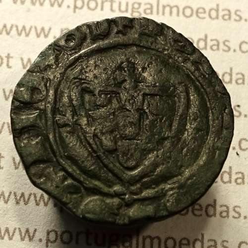 Ceitil Cobre de D. Afonso V (1438 -1481), Ceitil (1/6 Real Branco) Tipologia do catálogo F. Magro 1º Grupo - A5.1.4.6